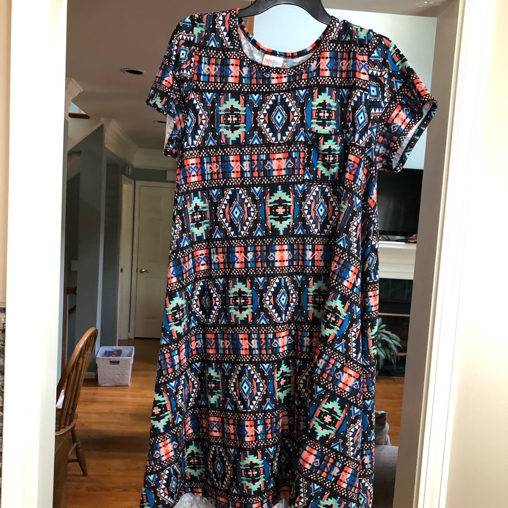 LULAROE Dress - AZTEC Colorful  Size M